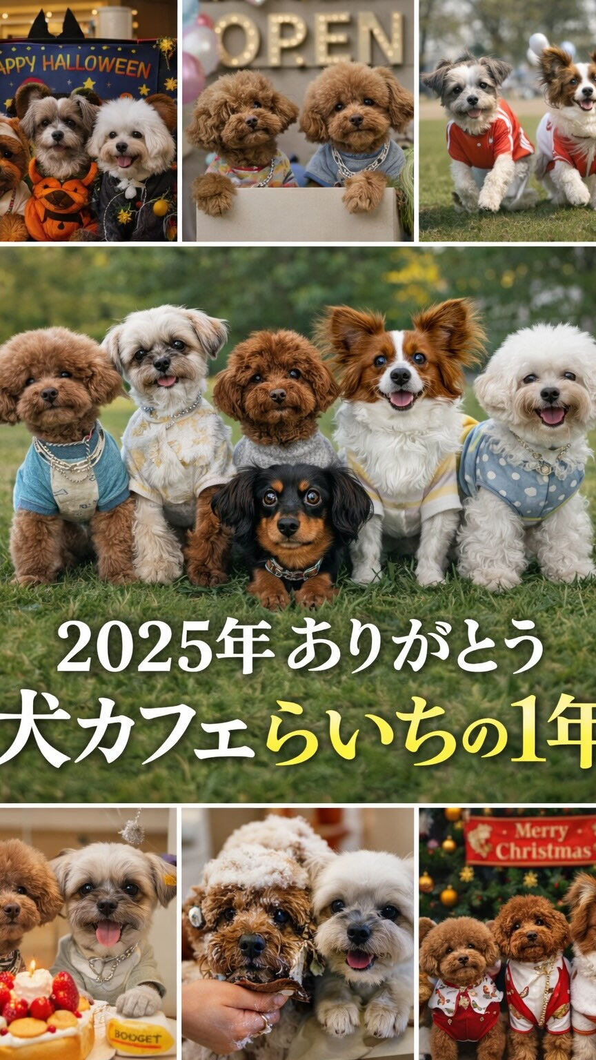 今年も犬カフェらいちに足を運んでくださり、本当にありがとうご